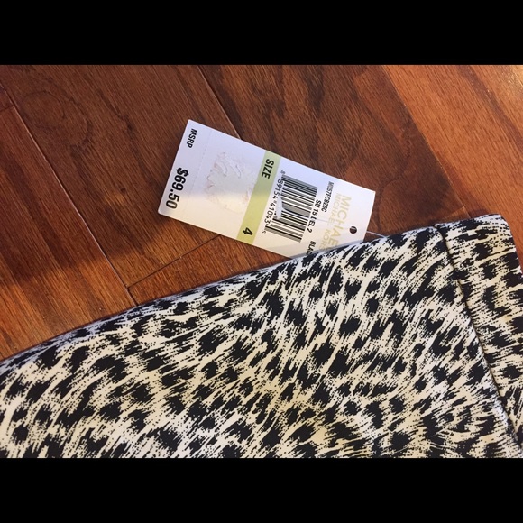 Michael Kors zebra animal print black skirt - Picture 4 of 4