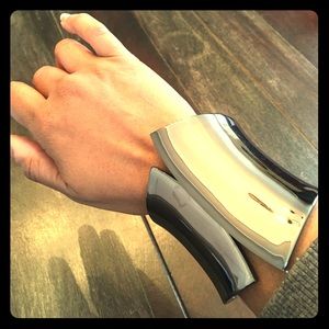 Industrial and modern metal wrist cuff