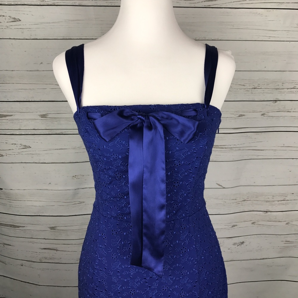 🔴SOLD🔴 Betsy Johnson dress navy with bow - Picture 2 of 8