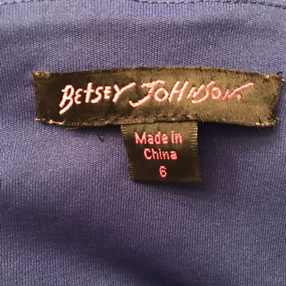 🔴SOLD🔴 Betsy Johnson dress navy with bow - Picture 7 of 8