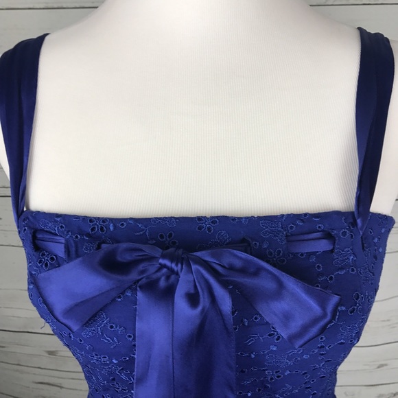 🔴SOLD🔴 Betsy Johnson dress navy with bow - Picture 3 of 8
