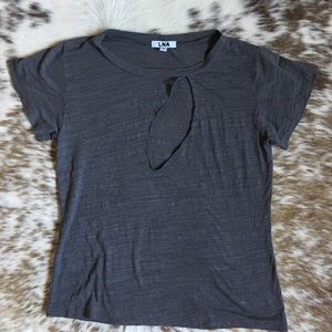 LNA cut out T shirt