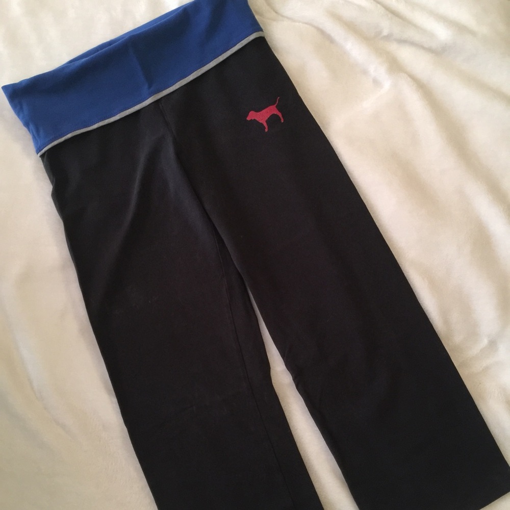 PINK yoga capris