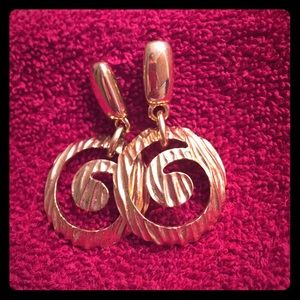 Vintage Givenchy Gold Toned Earrings