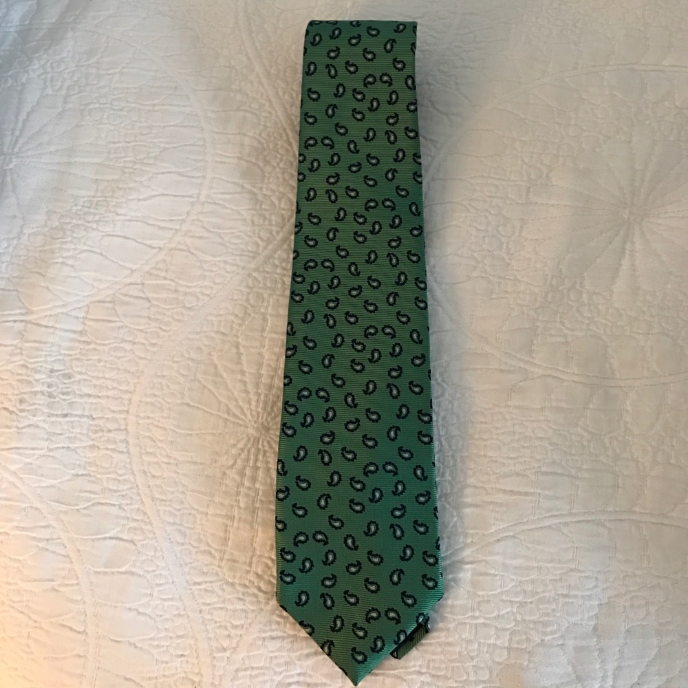 Brooks Brothers necktie - green paisley