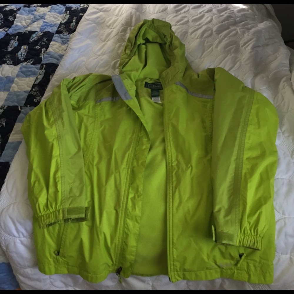 L.L.Bean EUC Kids XL Rain jacket, fleece lined