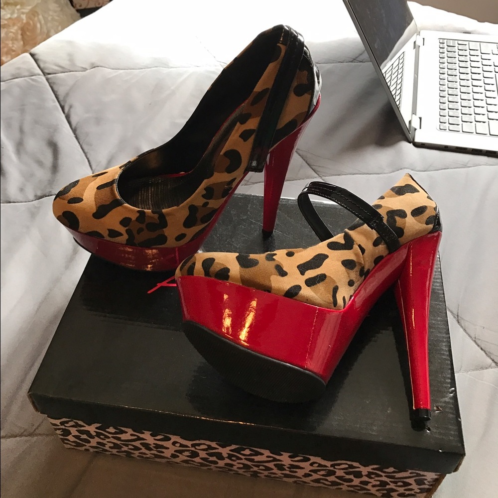 Leopard heel 6.5