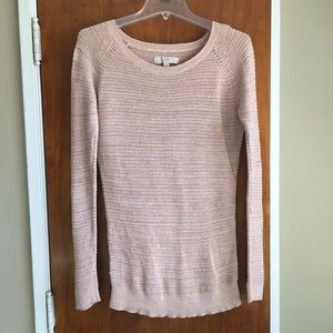 Blush Open-Stitch Sweater