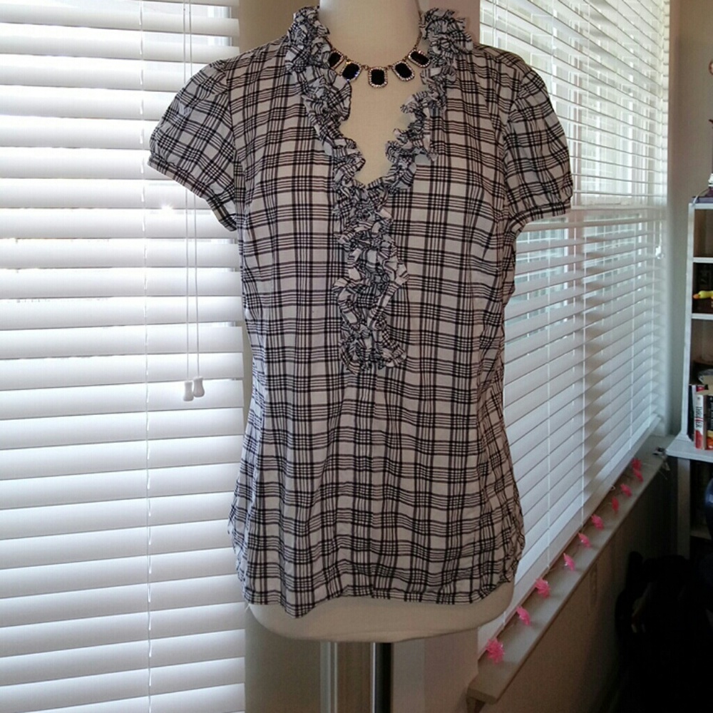 Anne Taylor LOFT Button Down Blouse/Top