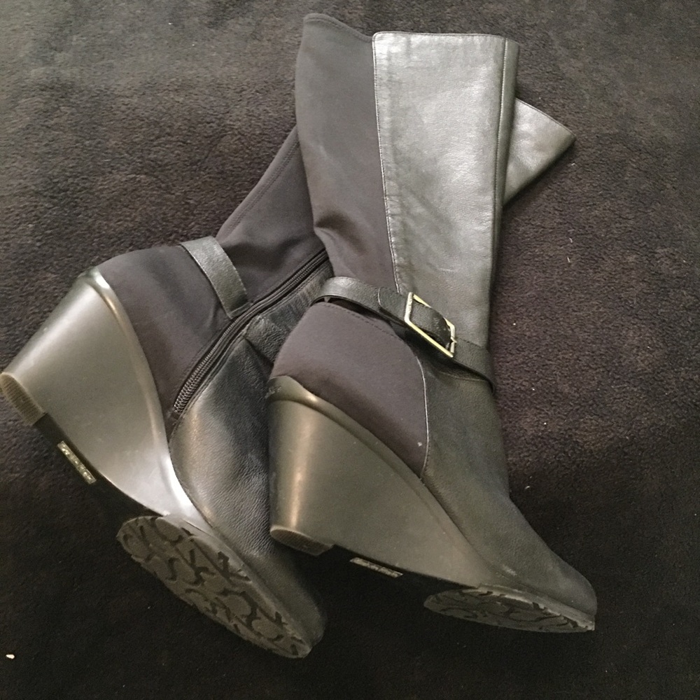 Calvin Klein wedge boots, size 9.