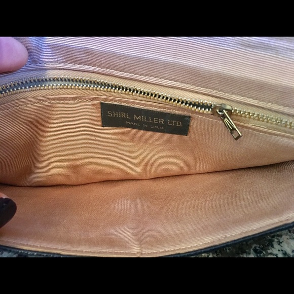 Amazing Vintage Shirl Miller Leather Bag! 🌈🌻🌺 - Picture 4 of 4