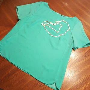 Lovely teal Ann Taylor blouse!