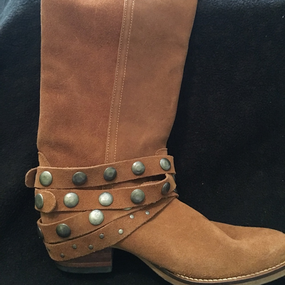 Jessica Simpson suede cowboy boots, size 9