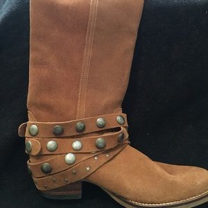 Jessica Simpson suede cowboy boots, size 9