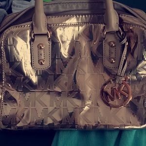 Rose gold mk bag