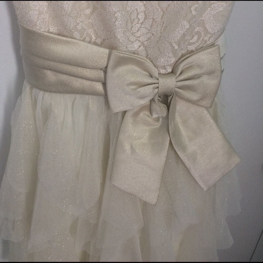 *Donated* Rare Editions glitter lace dress