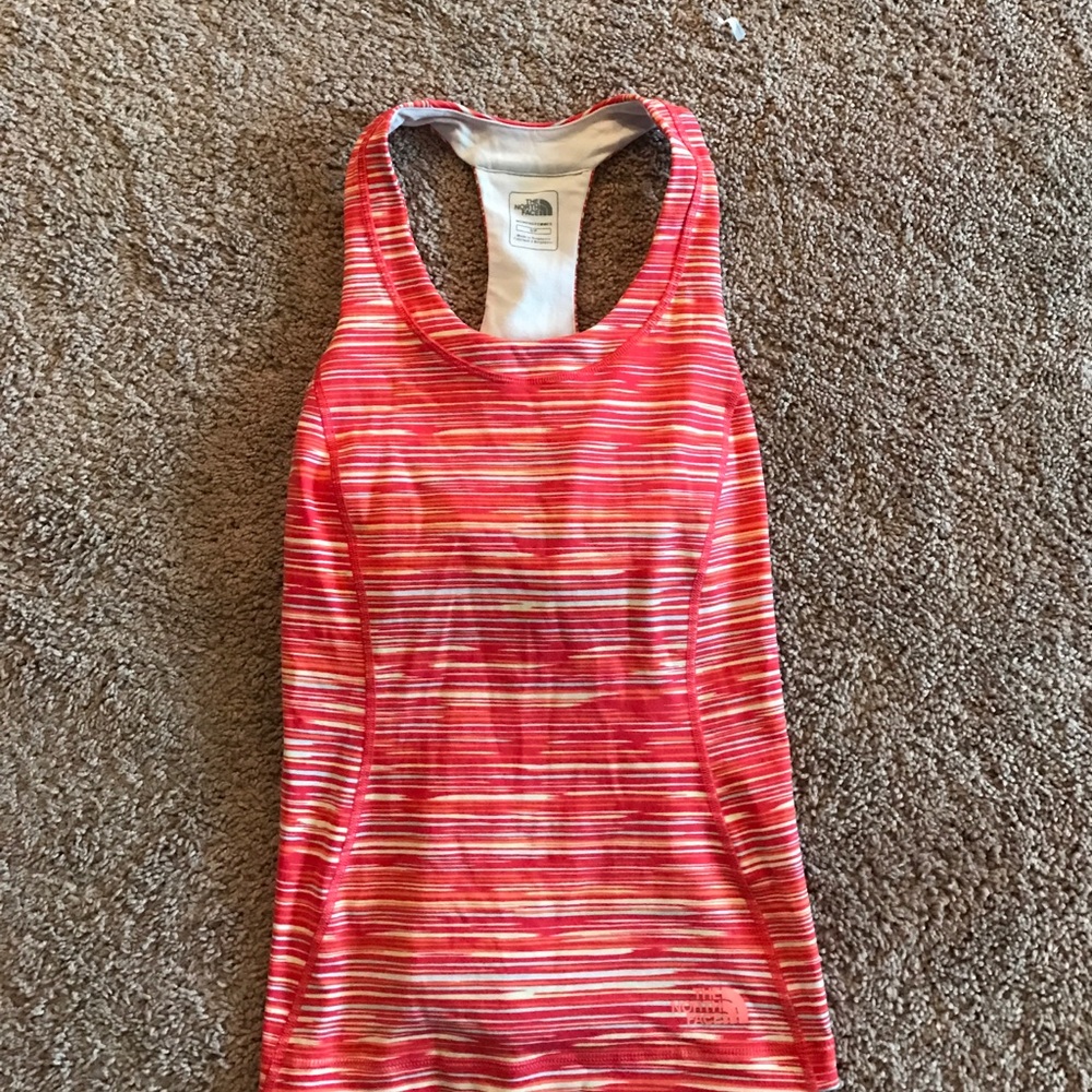 North face racer back tank top