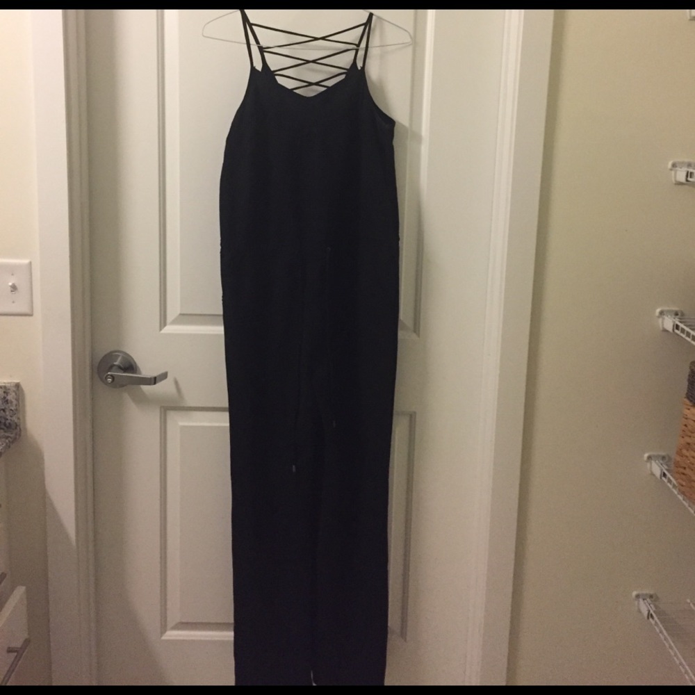 Black free people jump suit