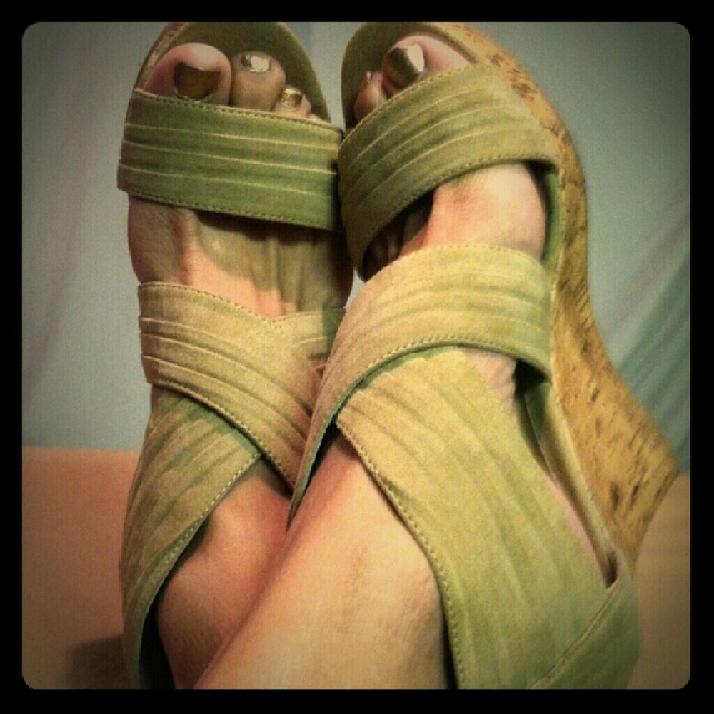 Tan Wedge Sandals