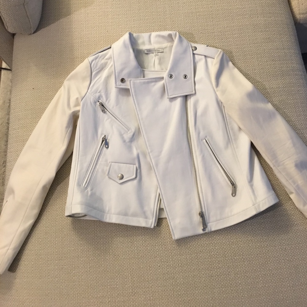 White leather Rebecca Minkoff jacket