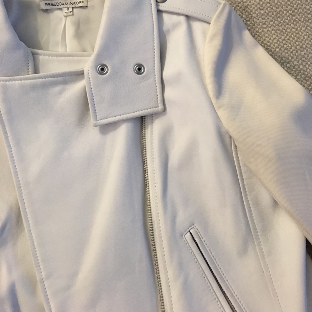 White leather Rebecca Minkoff jacket - Picture 2 of 4