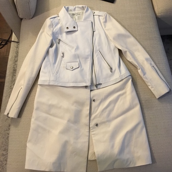 White leather Rebecca Minkoff jacket - Picture 4 of 4