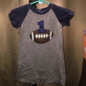 Mud Pie football body suite