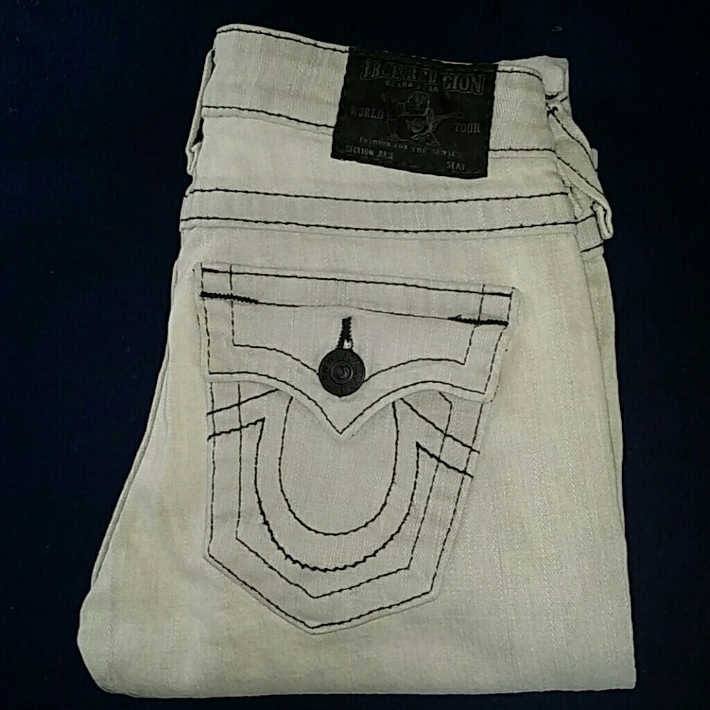 True Religion Light Gray Denim Julie Jean