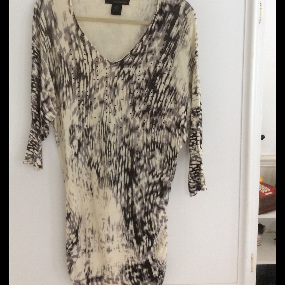 Calvin Klein Embellished sweater tunic