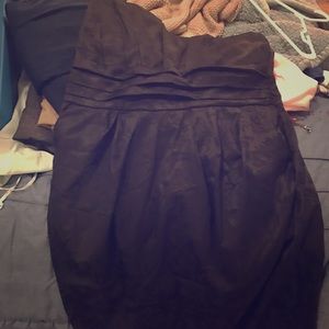 Beautiful scalloped strapless cocktail dress