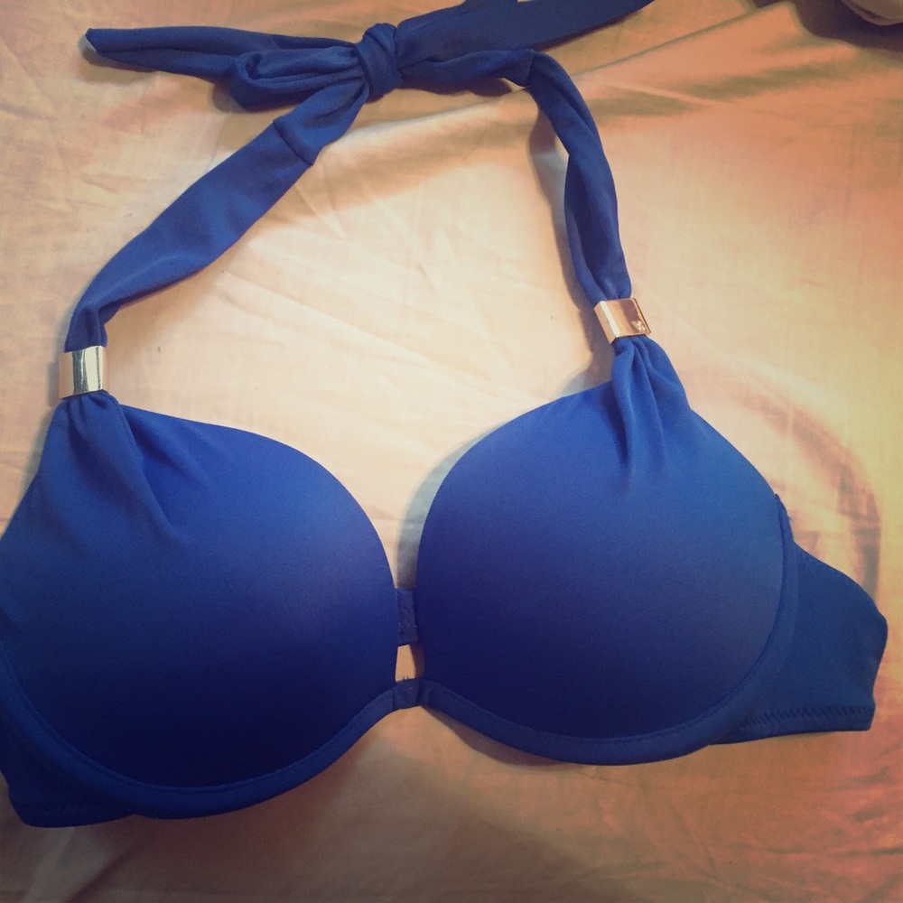 VS bikini top!! Beautiful blue 34B