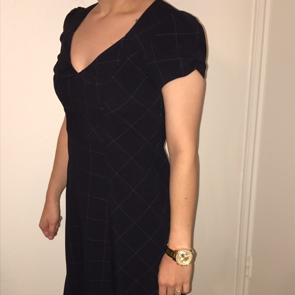 Anthropologie Navy Dress