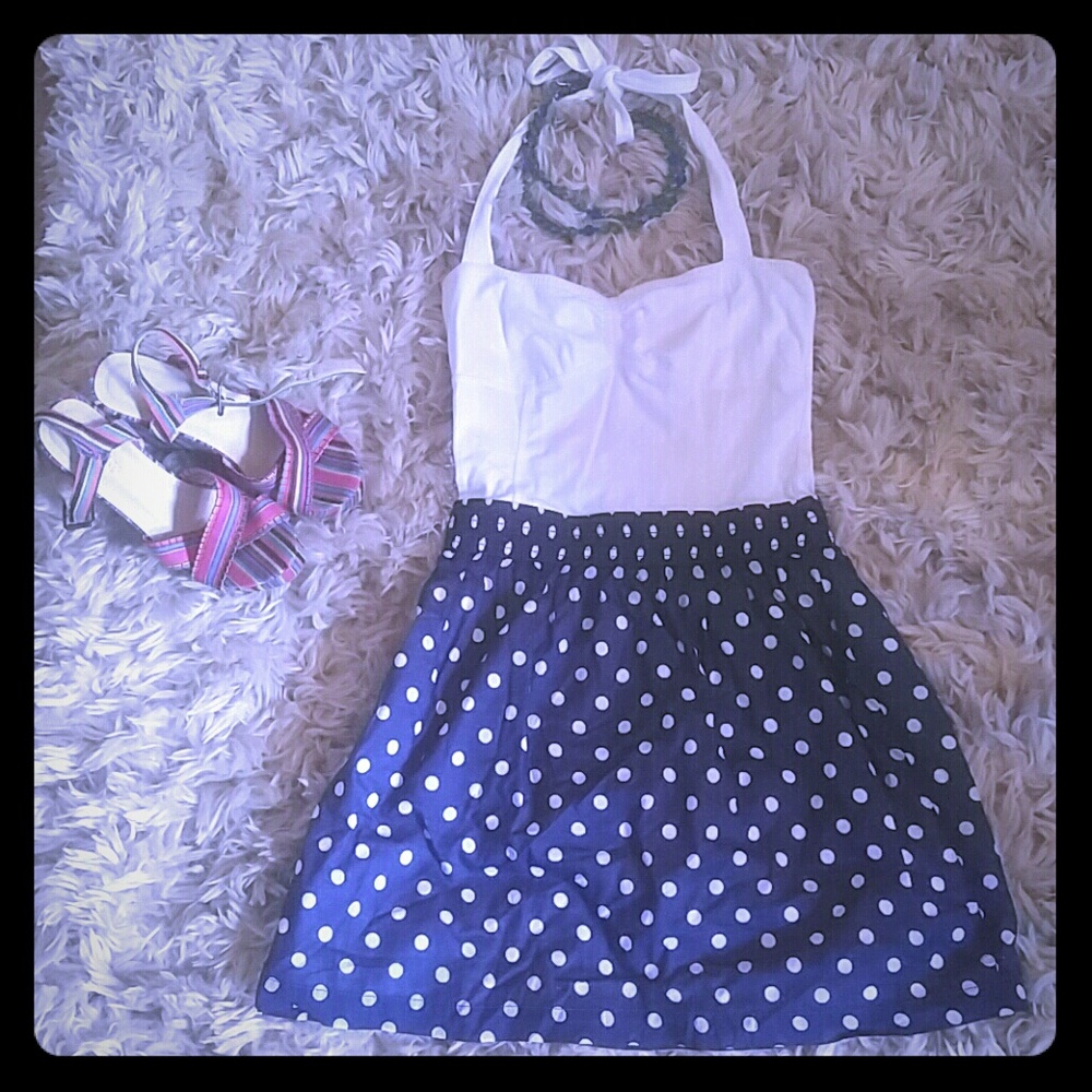 *reserved*Adorable halter mini dress