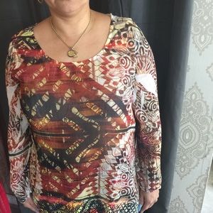 Sienna Rose Tunic Body with fringe trim