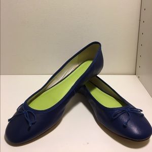 blue JCP ballet flats