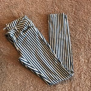 Navy blue stripped Jeans