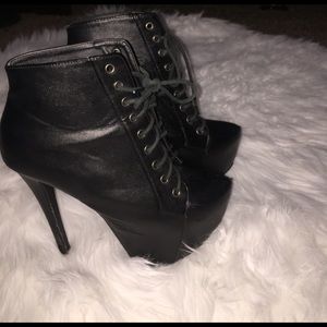 Platform Stiletto Heel Ankle Boots
