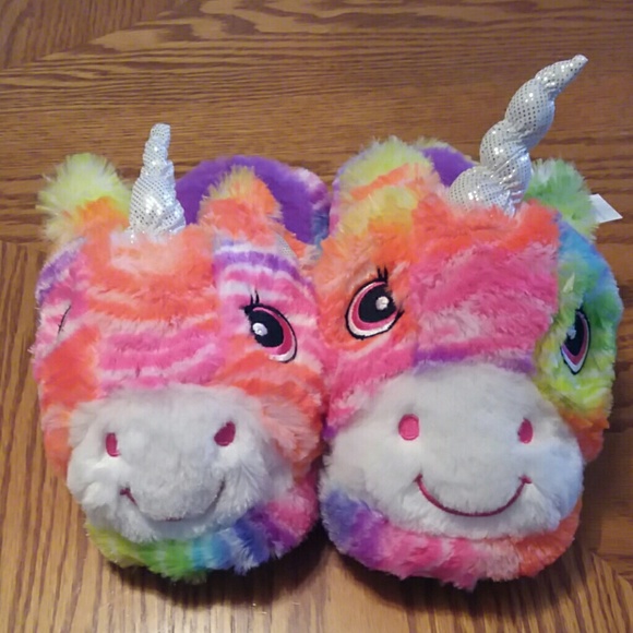 Other - Colorful unicorn slippers