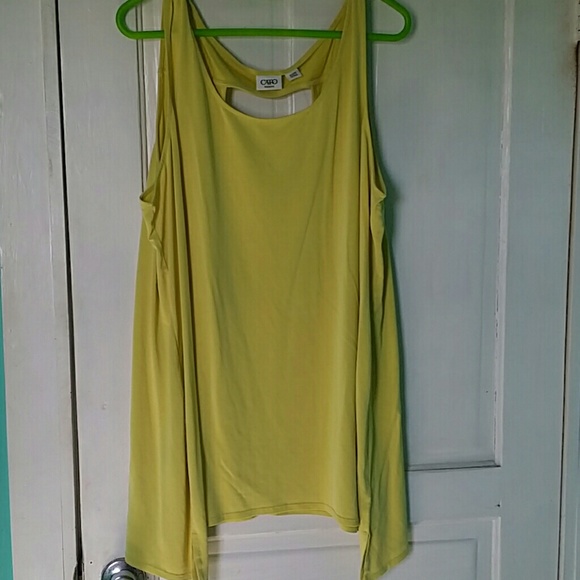 Tops - Cato yellow sleeveless shirt