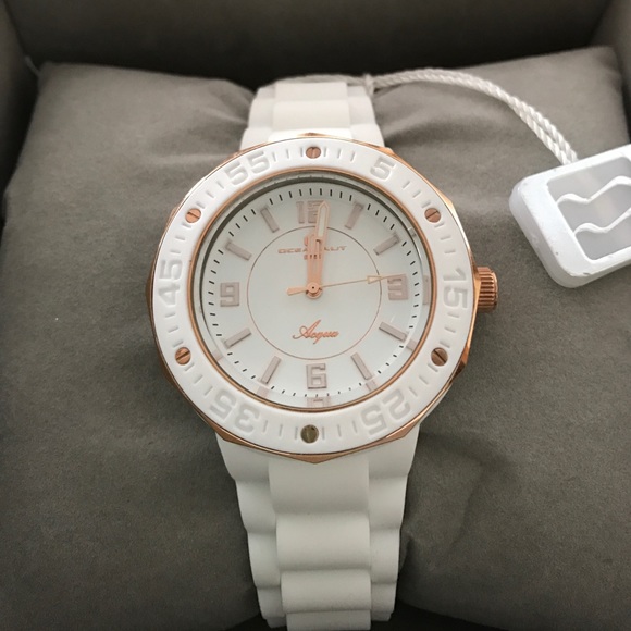BNWT Oceanaut Acqua White with Rosegold Watch