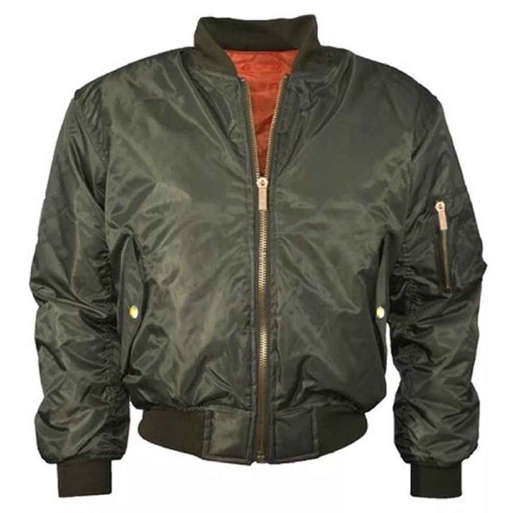 Army green bomber jacket