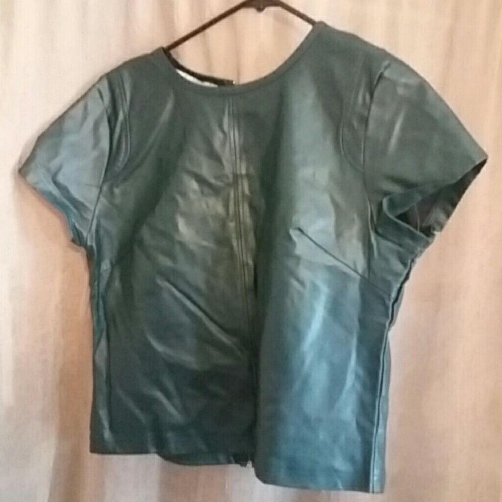 Faux Leather Crop Top
