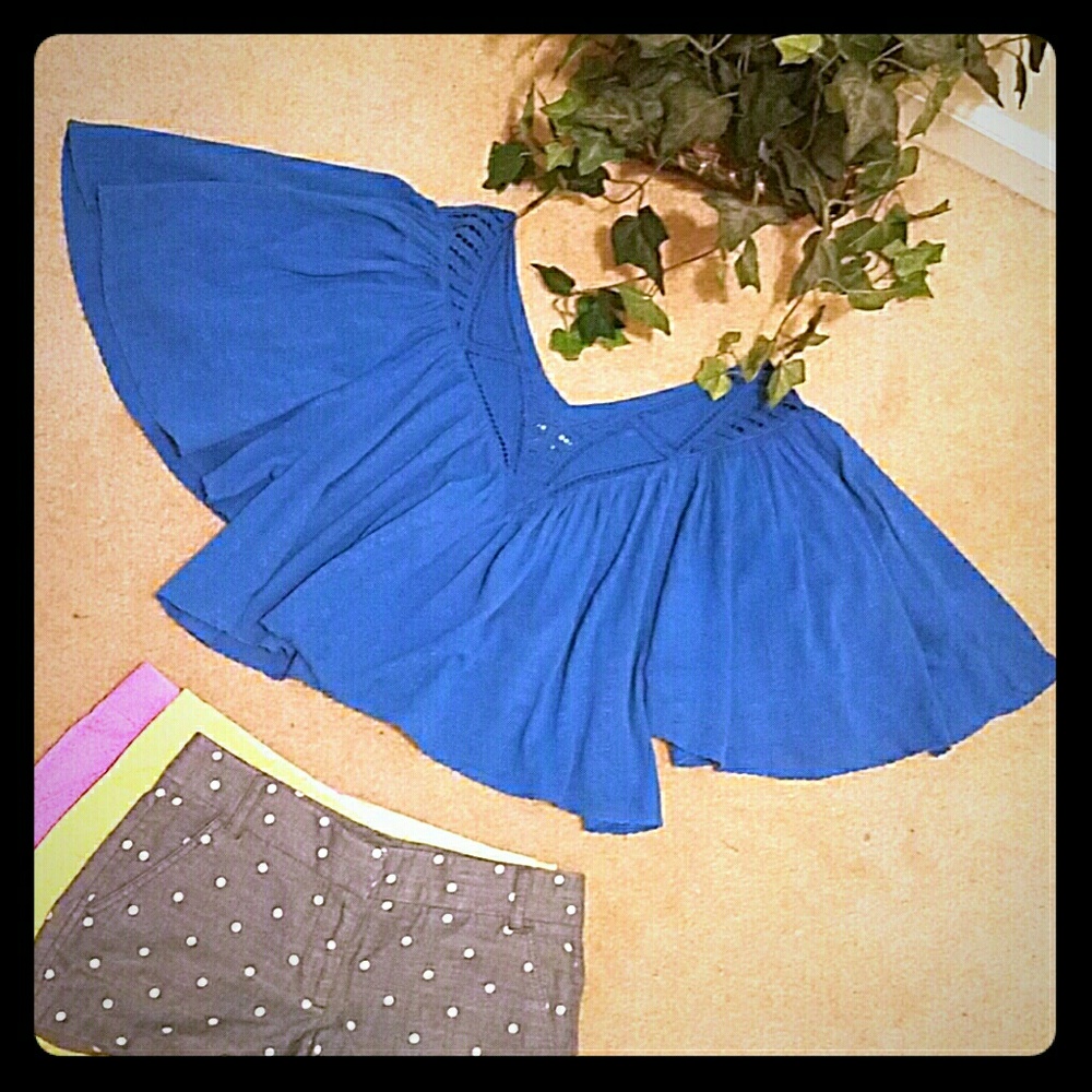 Cotton Off Shoulder Crop Top