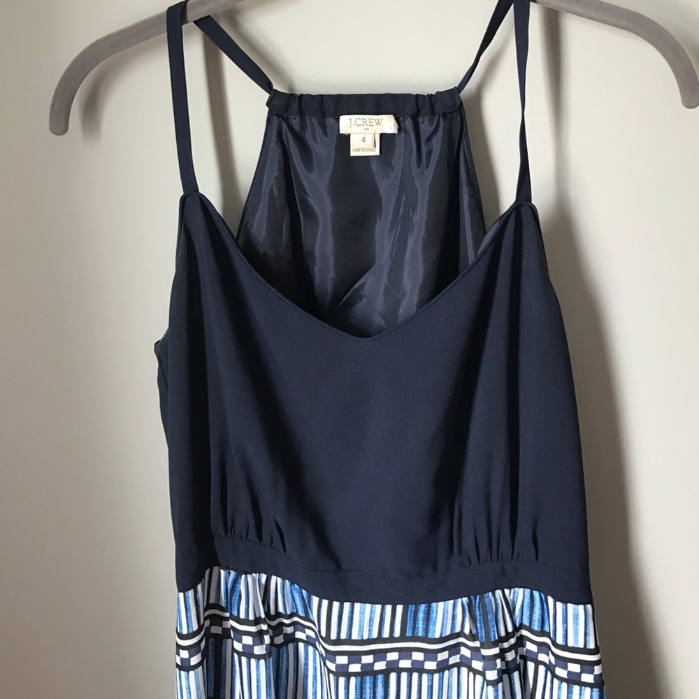J.Crew Maxi Dress with Printed Skirt