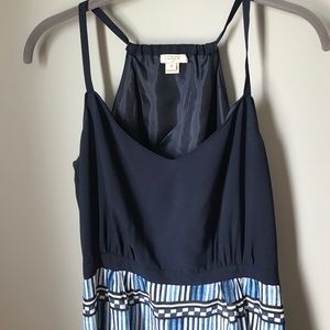 J.Crew Maxi Dress with Printed Skirt