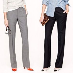 TWO PAIRS: J. Crew 1035 Trousers in Super 120s