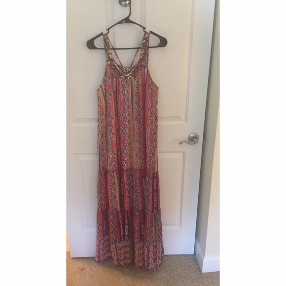 Printed Tiered Maxi - Picture 1 of 4