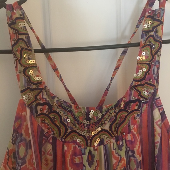 Printed Tiered Maxi - Picture 2 of 4