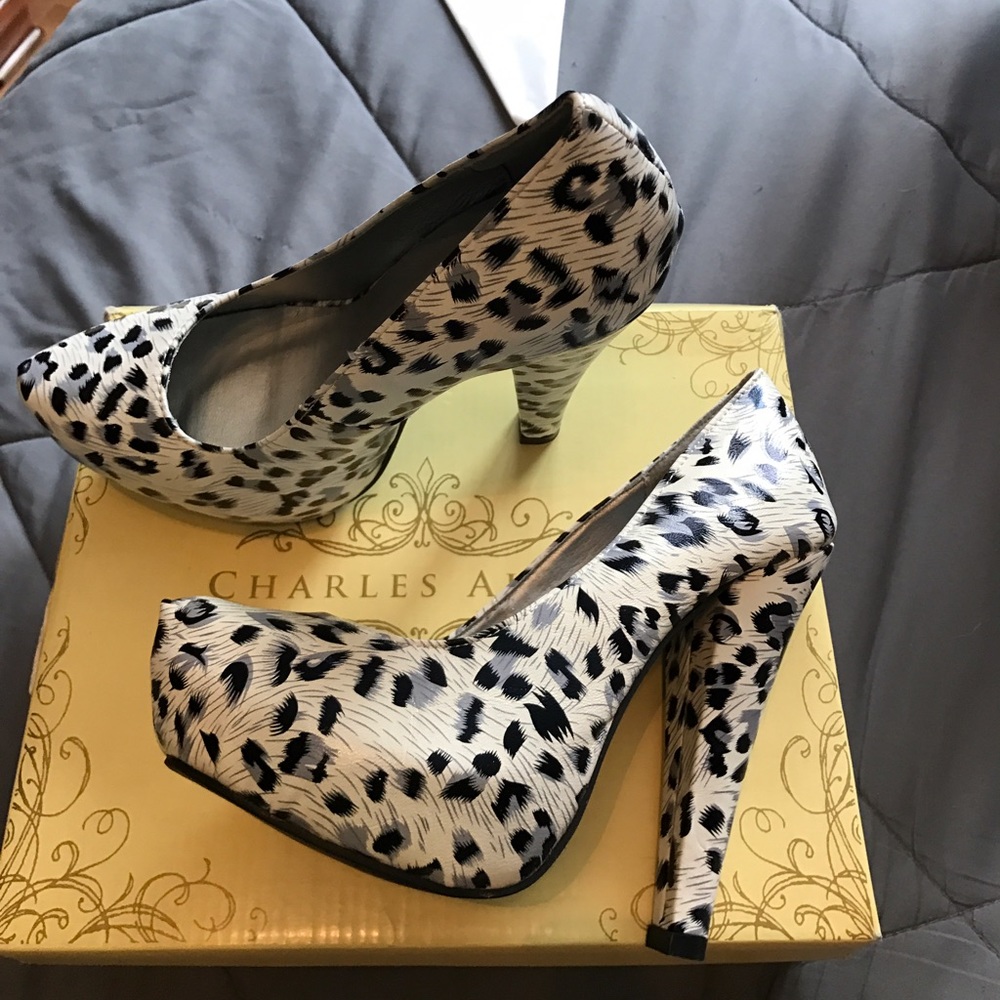 Animal print heels