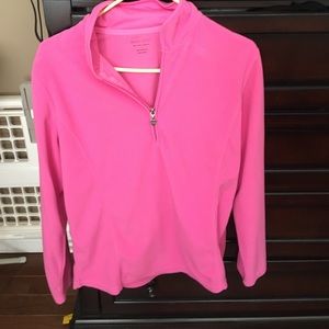 Light fleece zip up sweatshirt